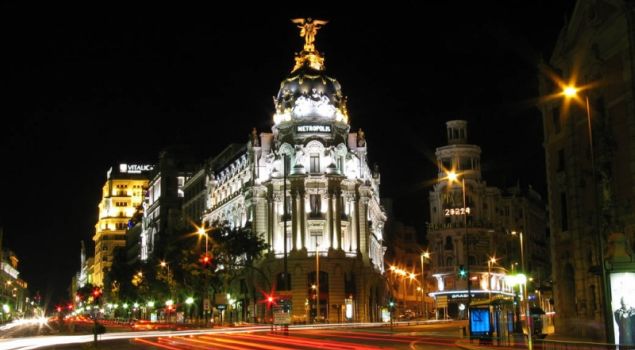 madrid calle alcala noche
